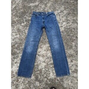 Vintage Levi's 505 Regular Fit Straight Leg Jeans Size 34x36 100% Cotton